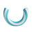 PVC Inflatable Swimming Ring Ergonomic U Shape Pool Float Armrest Support for Beach Pool - Blue - 1