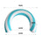 PVC Inflatable Swimming Ring Ergonomic U Shape Pool Float Armrest Support for Beach Pool - Blue - 5