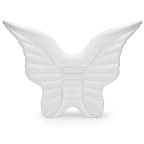 230x210cm Giant Butterfly Wings Inflatable Pool Float PVC Angel Wings Swimming Lounger for Pool Beach - White - 1
