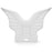 230x210cm Giant Butterfly Wings Inflatable Pool Float PVC Angel Wings Swimming Lounger for Pool Beach - White - 1