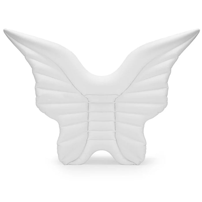 230x210cm Giant Butterfly Wings Inflatable Pool Float PVC Angel Wings Swimming Lounger for Pool Beach - White - 1