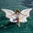 230x210cm Giant Butterfly Wings Inflatable Pool Float PVC Angel Wings Swimming Lounger for Pool Beach - White - 3