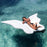 230x210cm Giant Butterfly Wings Inflatable Pool Float PVC Angel Wings Swimming Lounger for Pool Beach - White - 4
