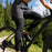 WOSAWE BF135 Fake Two-Piece Cycling Pants for Men Shock Absorbing 16mm 4D Padded Mountain Bike Pants - BF135/B Black |Asian Size M/European Size S - 4