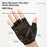 ROCKBROS 16220061 S427 Half Finger Cycling Gloves Shockproof Breathable Lightweight for Road Mountain Bike - Black | S - 6