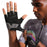 BOODUN 2101313 Luminous Cycling Gloves Thickened Silicone Anti-Slip Half Finger Road Bike Gloves Cycling Accessory - Green/XL - 3