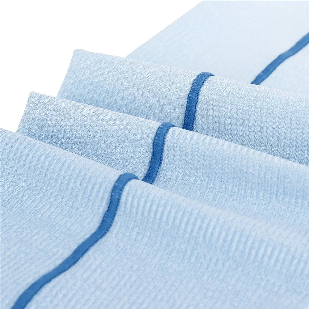 WHEEL UP YS006 1 Pair Sun UV Protection Ice Silk Sleeves Cooling Arm Sleeves for Driving Cycling Basketball - Gradient Blue/M - 3