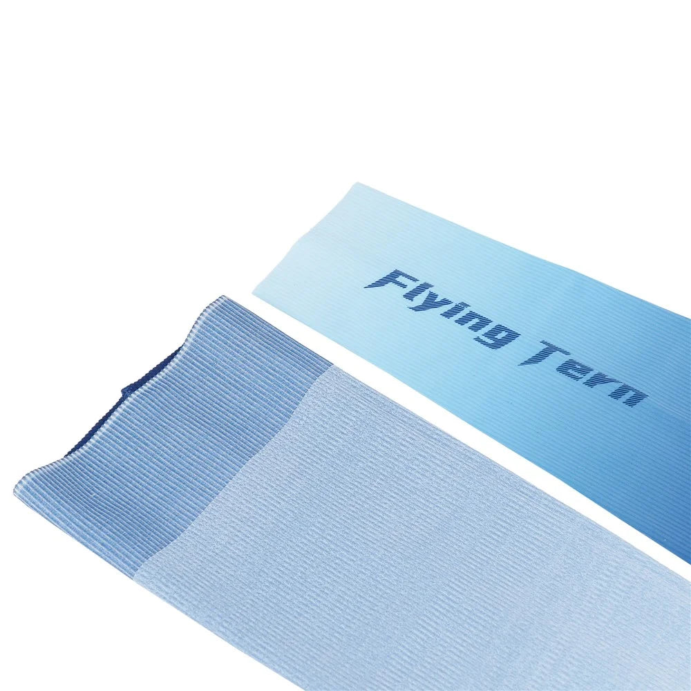 WHEEL UP YS006 1 Pair Sun UV Protection Ice Silk Sleeves Cooling Arm Sleeves for Driving Cycling Basketball - Gradient Blue/M - 5