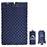 WIDESEA WSCM-005 Outdoor Camping Double Person Inflatable Mattress Folding Air Bed Picnic Pillow Blanket with Air Bag - Navy Blue - 1