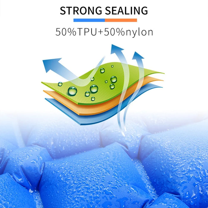 WIDESEA WSCM-001 Outdoor Camping Hiking Ultralight Inflatable Mattress Pillow Mat Sleeping Mat Cushion Bed - Blue - 2