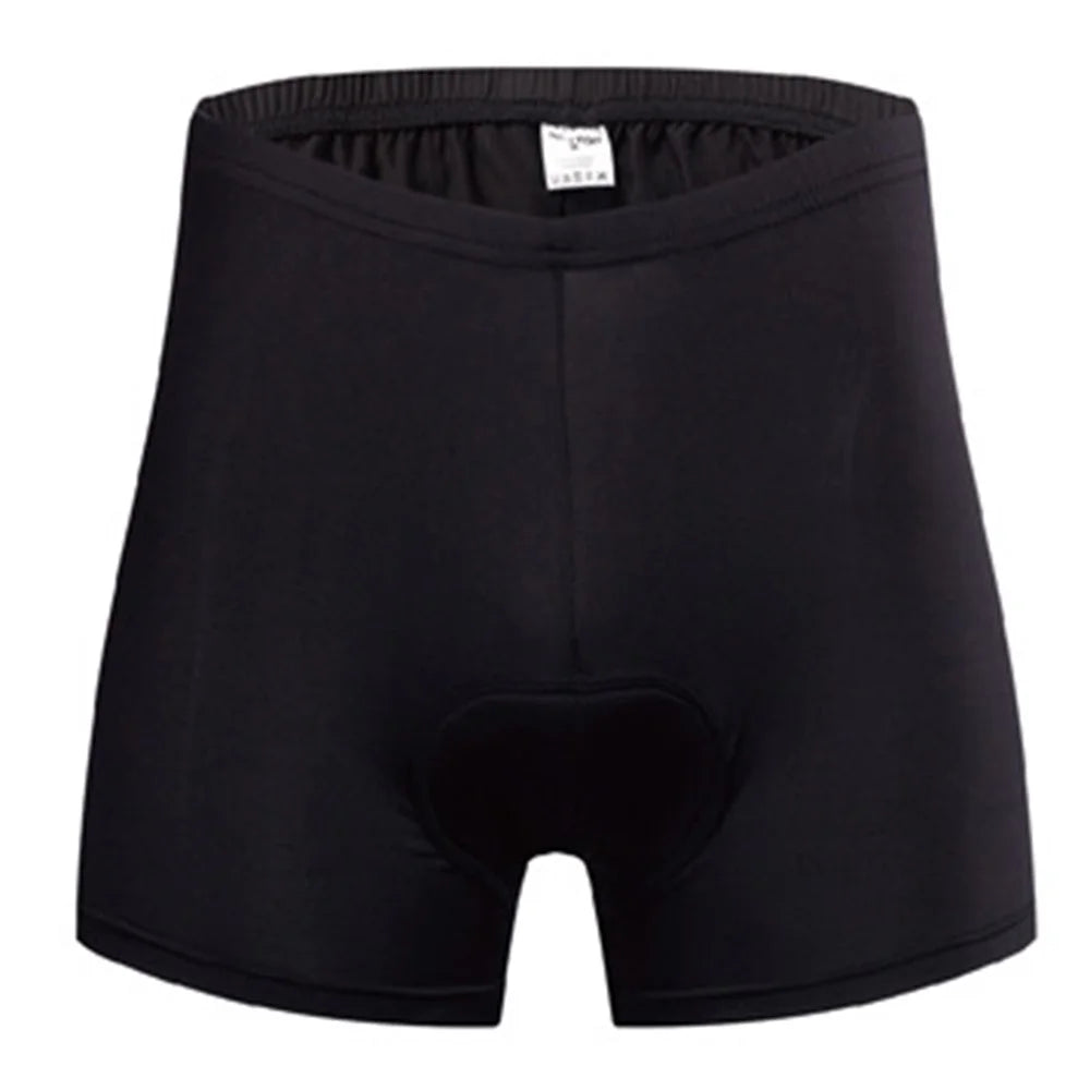 REALTOO Men Cycling Shorts 3D Shockproof Pad Design MTB Road Bike Summer Breathable Underwear Shorts - Black / M - 1