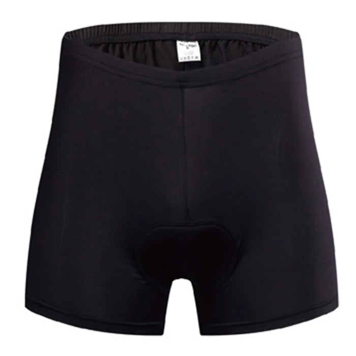 REALTOO Men Cycling Shorts 3D Shockproof Pad Design MTB Road Bike Summer Breathable Underwear Shorts - Black / M - 1
