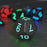 SZ-01 7Pcs / Set LED Luminous Dice Set Polyhedron Rechargeable Dice Set Games Party Dices - 4