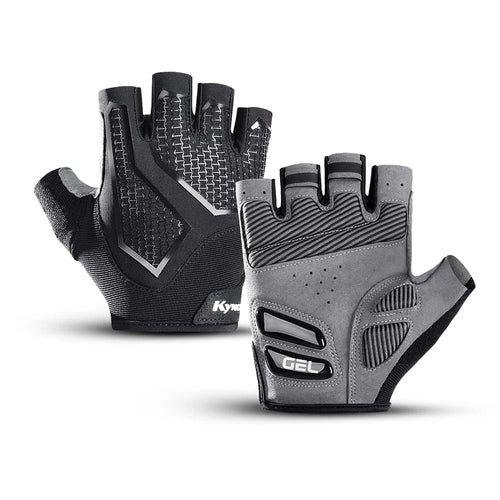 KYNCILOR A0028 1 Pair Cycling Fitness Half Finger Gloves Liquid Silicone Shock-absorbing Breathable Bicycle Gloves - XL - 1