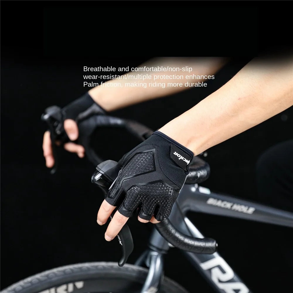 KYNCILOR A0028 1 Pair Cycling Fitness Half Finger Gloves Liquid Silicone Shock-absorbing Breathable Bicycle Gloves - XL - 4