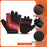 KYNCILOR A0027 1 Pair Anti-skid Breathable Cycling Gloves SBR+Fabric Bicycle Half Finger Gloves - Red / XL - 2