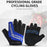 KYNCILOR A0027 1 Pair Anti-skid Breathable Cycling Gloves SBR+Fabric Bicycle Half Finger Gloves - Red / XL - 3