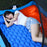 40D Nylon+TPU Moisture-proof Sleeping Mat Foot Press-type Inflation Air Mattress Camping Tent Pad - Sapphire - 5