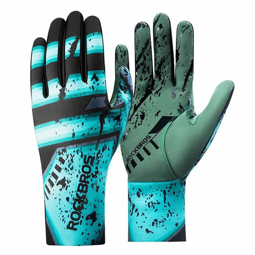 ROCKBROS S341 1 Pair Winter Bicycle Gloves Full Finger Thermal Warm Cycling Gloves - S - 1