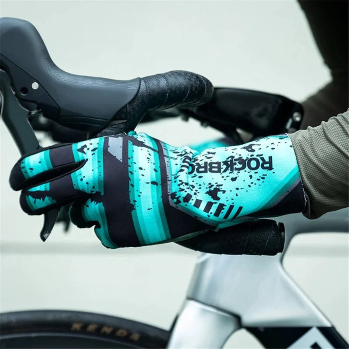 ROCKBROS S341 1 Pair Winter Bicycle Gloves Full Finger Thermal Warm Cycling Gloves - S - 5