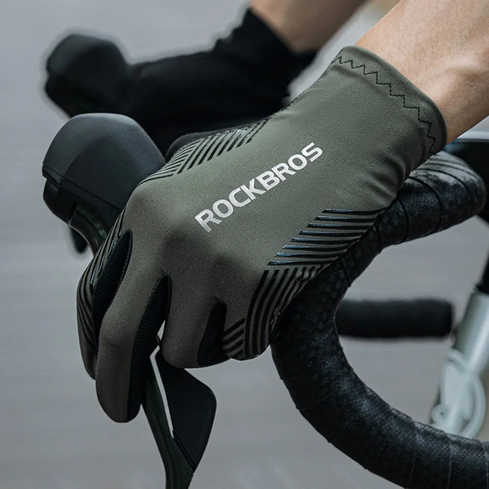 ROCKBROS S310 Cycling Gloves Touch Screen Bike Full Finger Gloves Non-slip SBR MTB Bicycle Gloves - S - 3