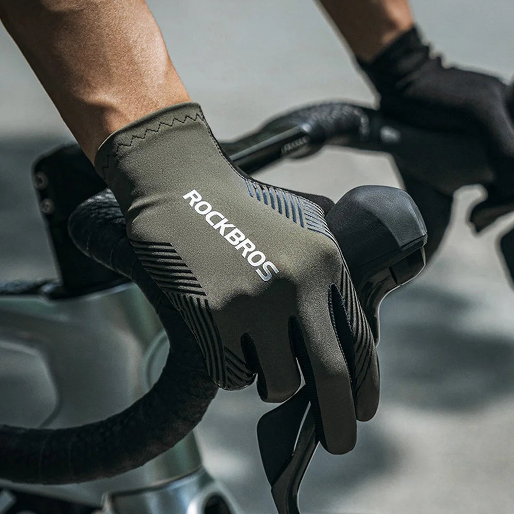 ROCKBROS S310 Cycling Gloves Touch Screen Bike Full Finger Gloves Non-slip SBR MTB Bicycle Gloves - S - 7