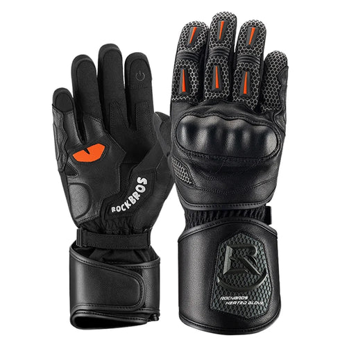 ROCKBROS Cycling Gloves Full Finger Non-slip Cycling Gloves Winter Thermal Warm Riding Gloves - S - 1
