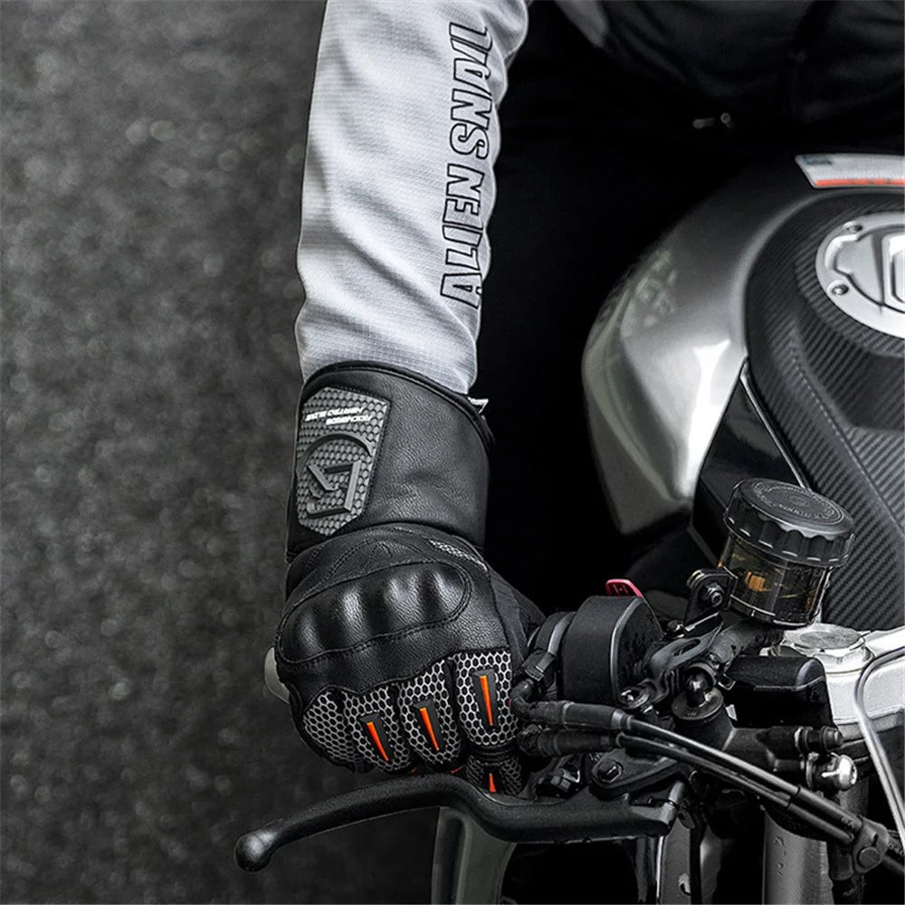 ROCKBROS Cycling Gloves Full Finger Non-slip Cycling Gloves Winter Thermal Warm Riding Gloves - S - 6