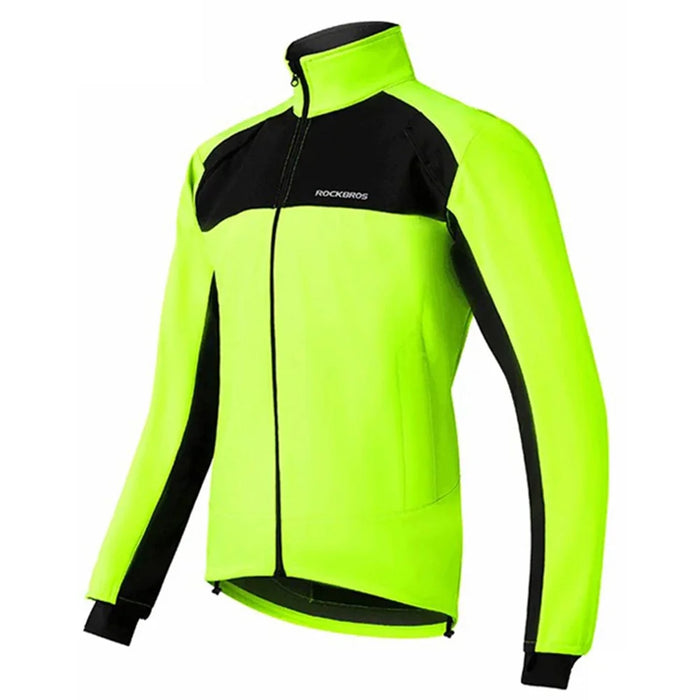 ROCKBROS Cycling Jersey Long Sleeve Thermal Fleece Bicycle Cycling Clothing - M - 1
