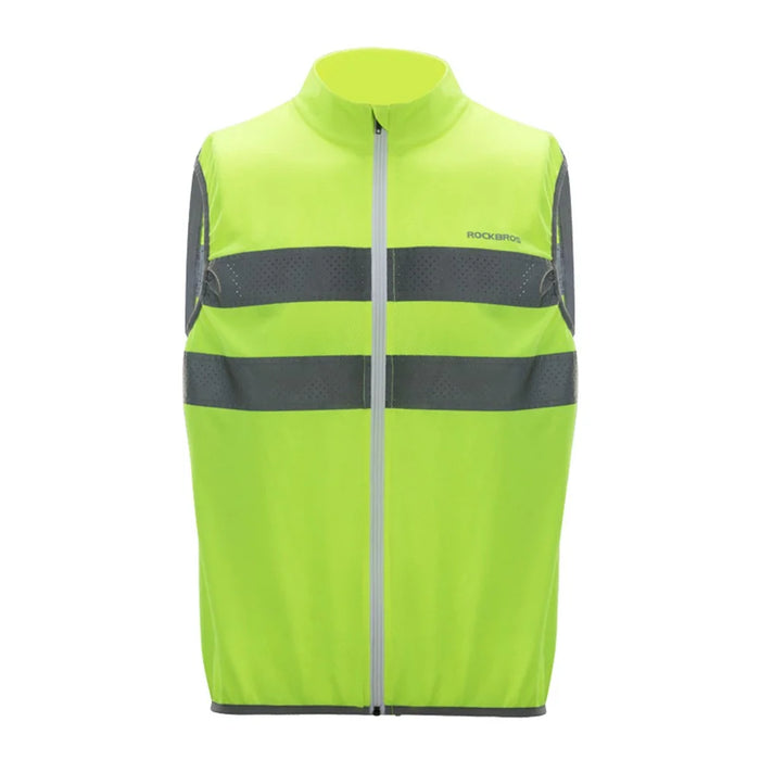 ROCKBROS YPW054 Reflective Vest Polyester Night Safety Jacket for Outdoor Cycling Running -  M - 2