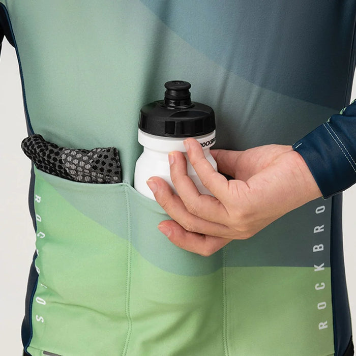 ROCKBROS Cycling Clothing Sets Long Sleeve Top Cycling Jersey Bike Outfit Bib Pants Built-In Foam Padded, Shoulder Strap Type - Men / White / M - 5