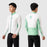 ROCKBROS Cycling Clothing Sets with Long Sleeve Top, Bottom Cycling Jersey Bike Bib Pants with Foam Padded - Men / White / M - 2