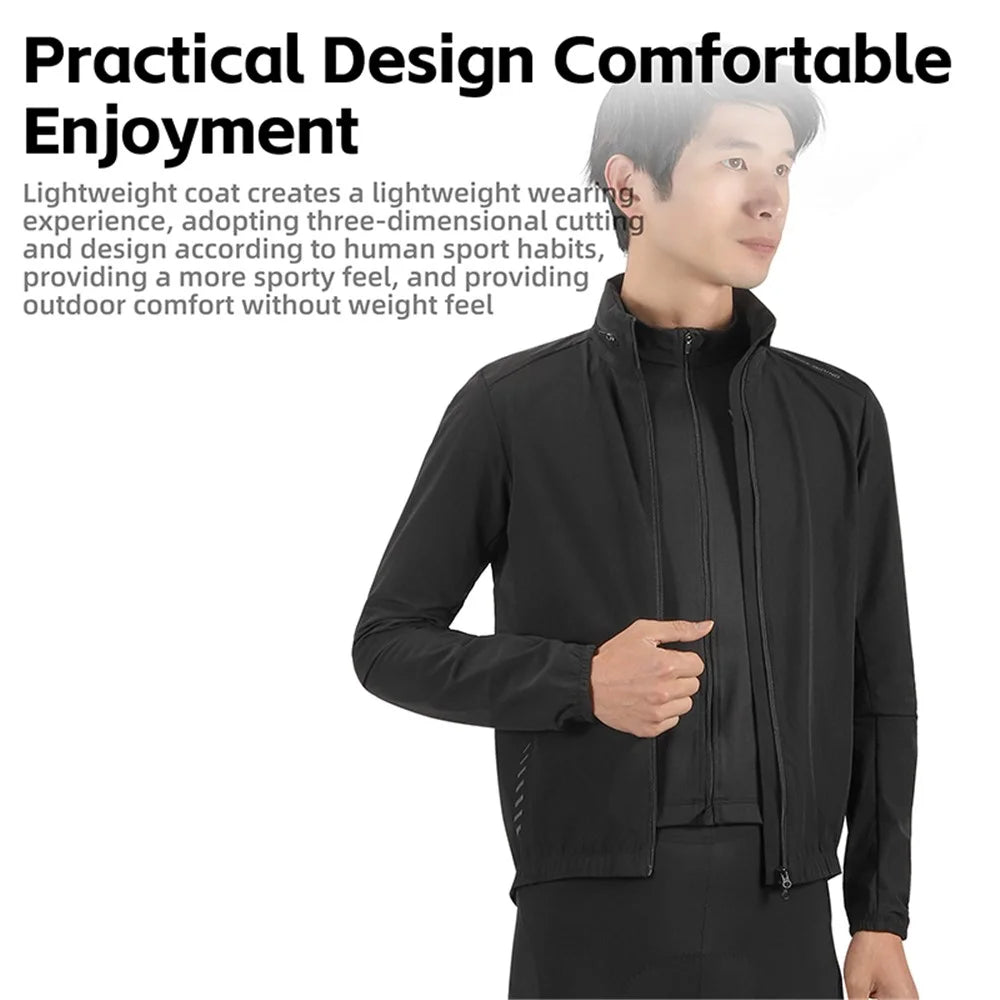 WEST BIKING YP0202330 Spring Autumn Long Sleeve Top Windproof Cycling Jacket - S - 4