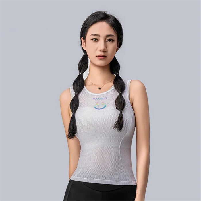 ROCKBROS YDBX001 Women Sports Vest Quick Drying Breathable Sleeveless Tank Top - White XS / S - 5