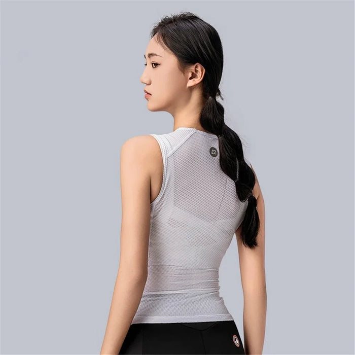 ROCKBROS YDBX001 Women Sports Vest Quick Drying Breathable Sleeveless Tank Top - White XS / S - 6