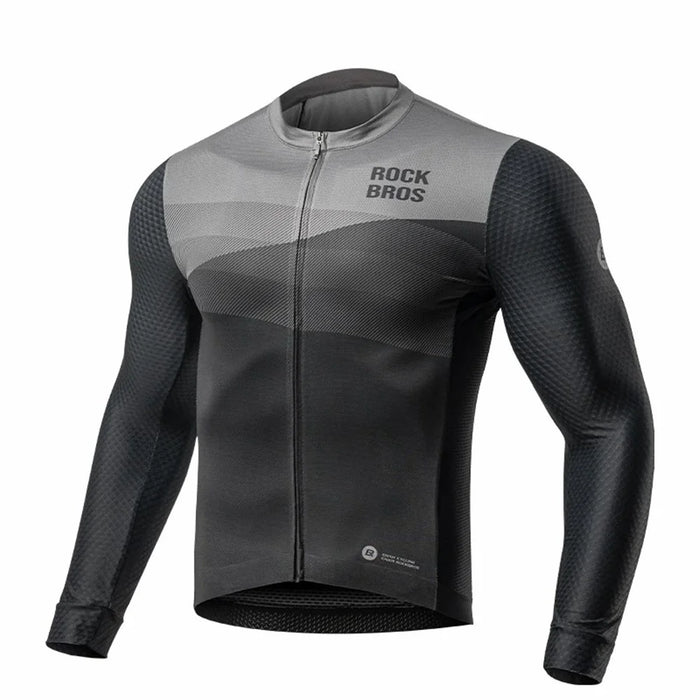 ROCKBROS rk2008 Spring Autumn Long Sleeve Top Windproof Cycling Jacket - S - 1