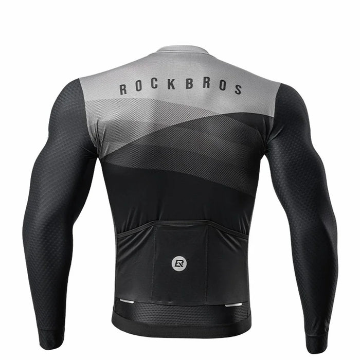 ROCKBROS rk2008 Spring Autumn Long Sleeve Top Windproof Cycling Jacket - S - 3
