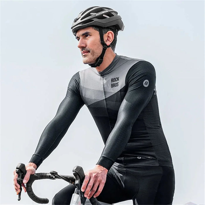 ROCKBROS rk2008 Spring Autumn Long Sleeve Top Windproof Cycling Jacket - S - 4