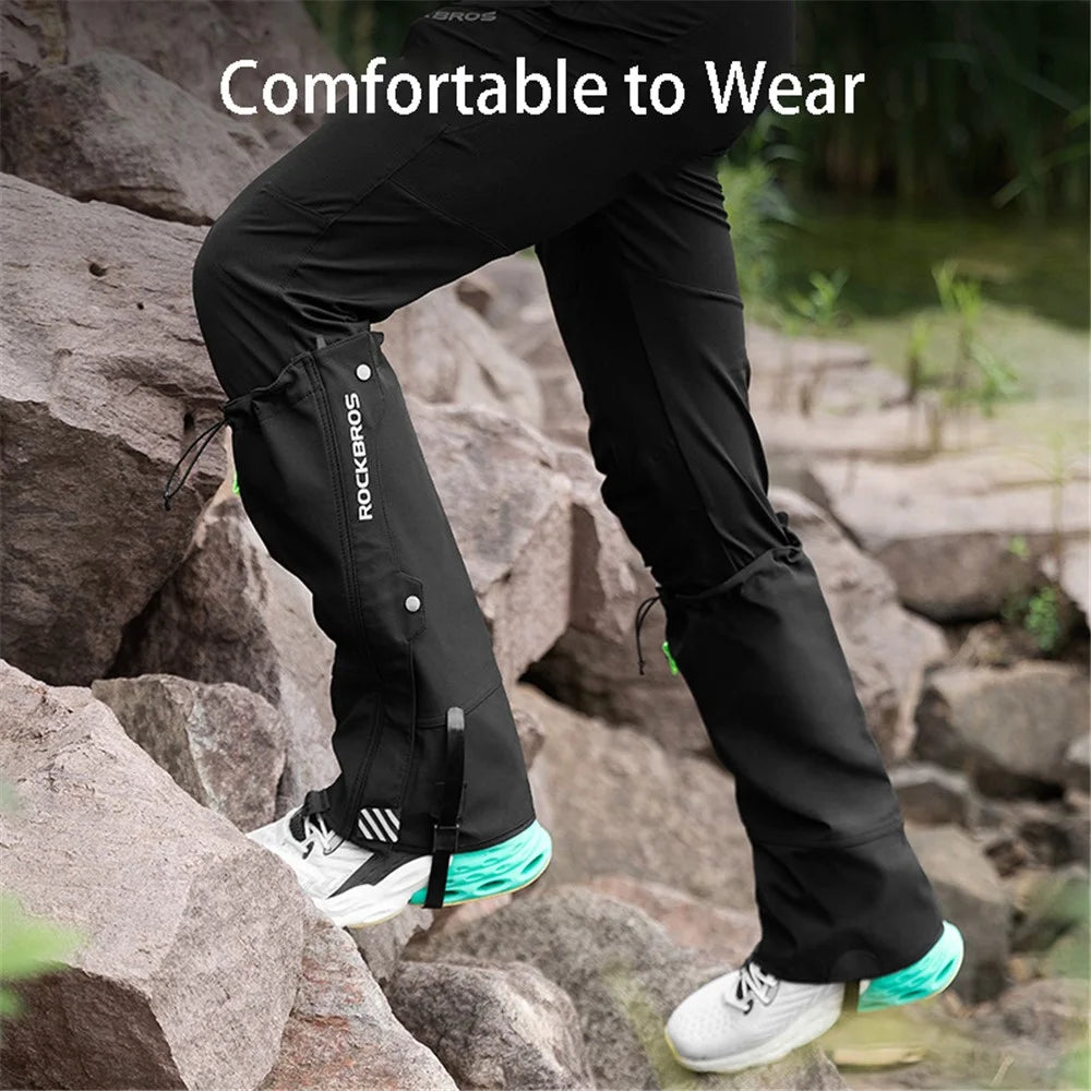 ROCKBROS Hiking Leg Gaiters Waterproof Leg Protectors for Outdoor Hunting Mountain Trekking Skiing - S/M - 4