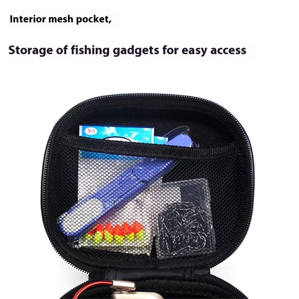 JSFUN FB20 15.5x12x9cm Fishing Reel Protective Case EVA Hardshell Bag for Fishing Accessories Tackles - 7