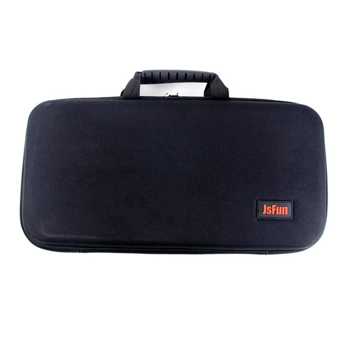 JSFUN 43.5x21.5x6cm EVA Fishing Rod Reel Bag Fishing Tool Storage Pouch with Slotted Sponge Lining - 2