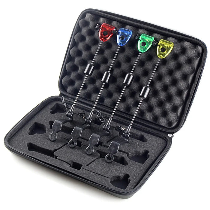 European Carp Fishing Rod Hard Rod Swinger Tensioner Set Fishing Alarm Accessory Set with Storage Bag - 1