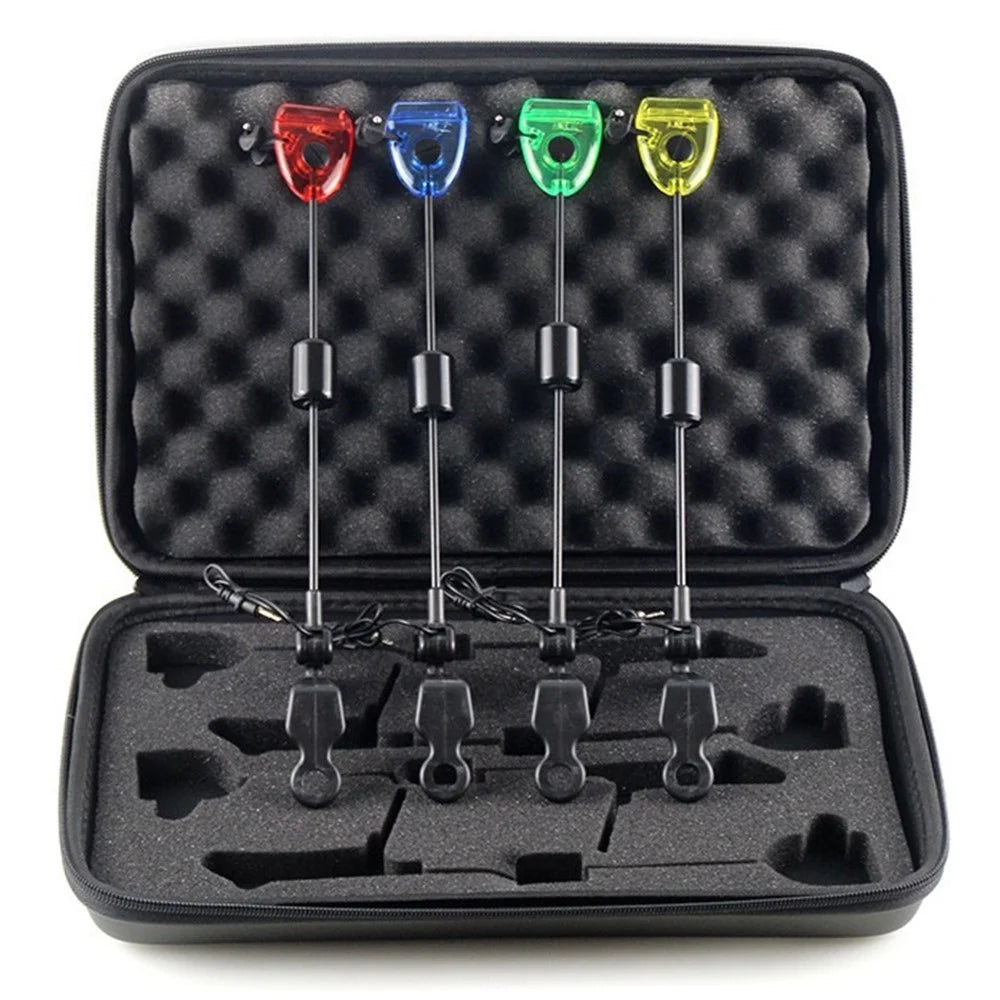 European Carp Fishing Rod Hard Rod Swinger Tensioner Set Fishing Alarm Accessory Set with Storage Bag - 2
