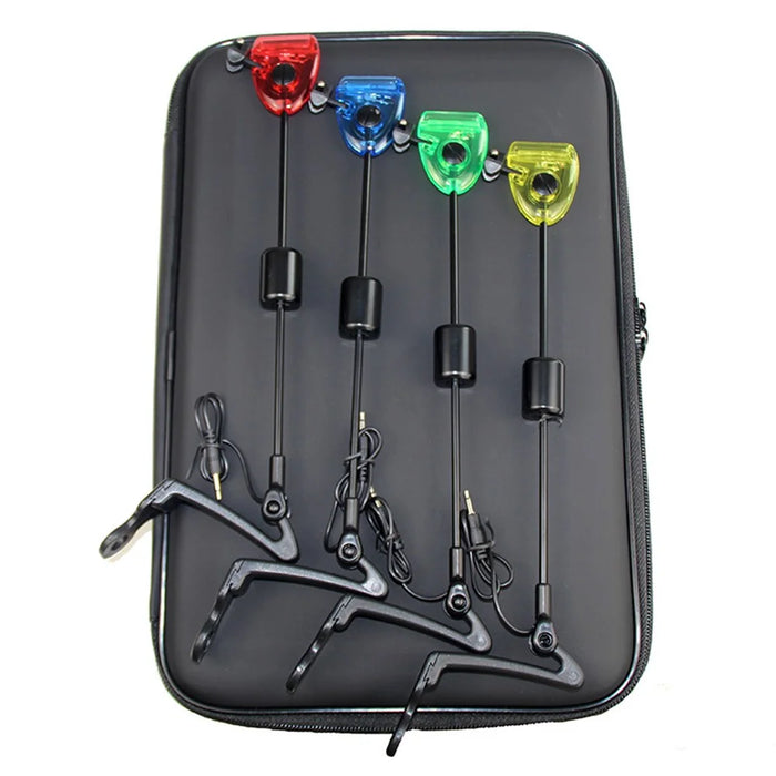 European Carp Fishing Rod Hard Rod Swinger Tensioner Set Fishing Alarm Accessory Set with Storage Bag - 3