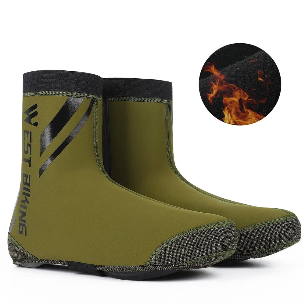 WEST BIKING Cycling Shoe Covers Waterproof Thermal Overshoes Road Bicycle Bike MTB Shoe Cover Protector - XXL - 1