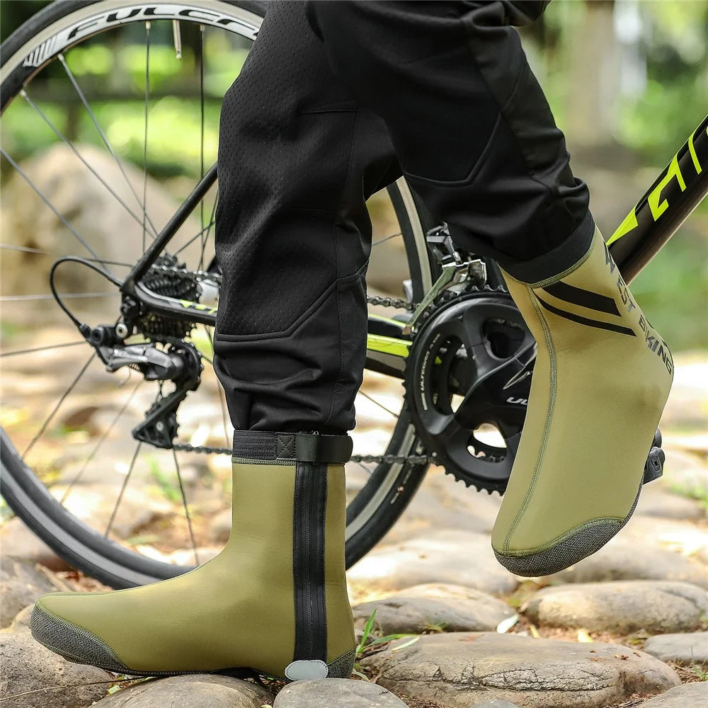 WEST BIKING Cycling Shoe Covers Waterproof Thermal Overshoes Road Bicycle Bike MTB Shoe Cover Protector - XXL - 2