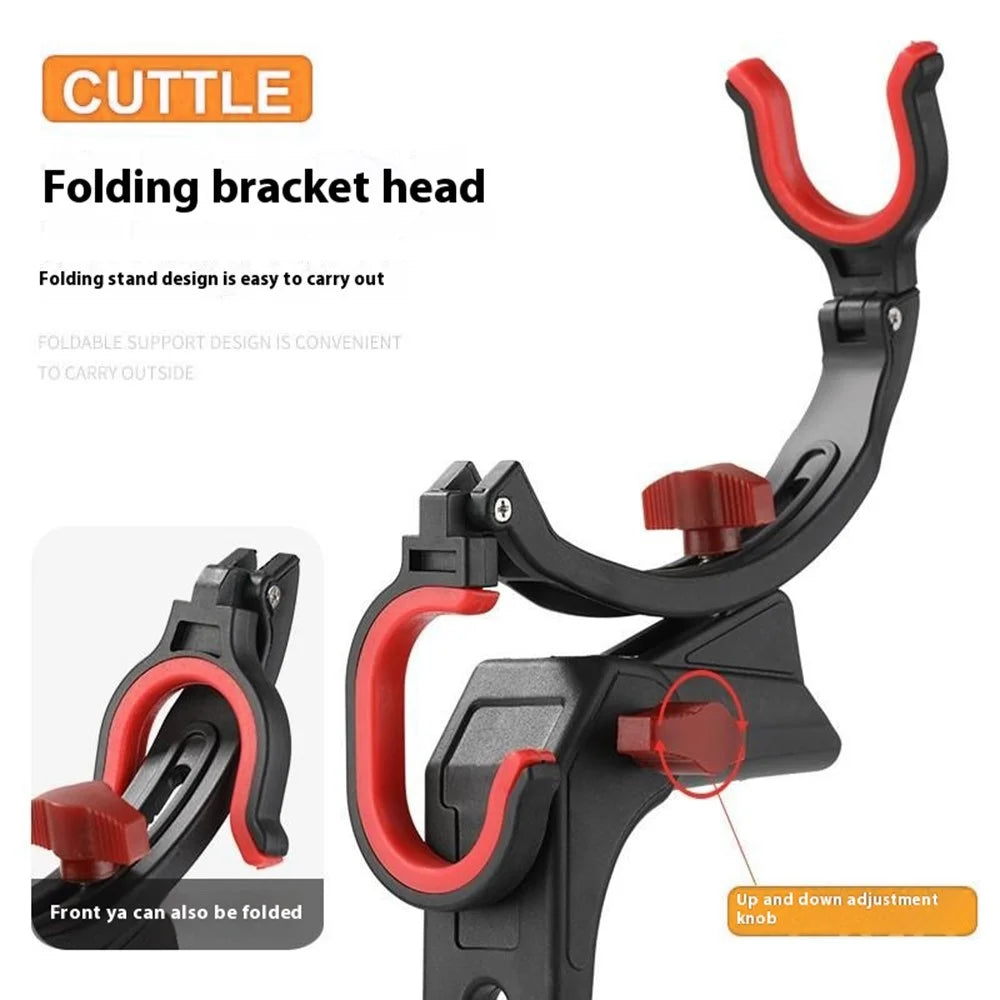 Z339 Multi-Function Fishing Rod Rack 360 Degree Adjustable Single Turret Fishing Pole Holder - 2