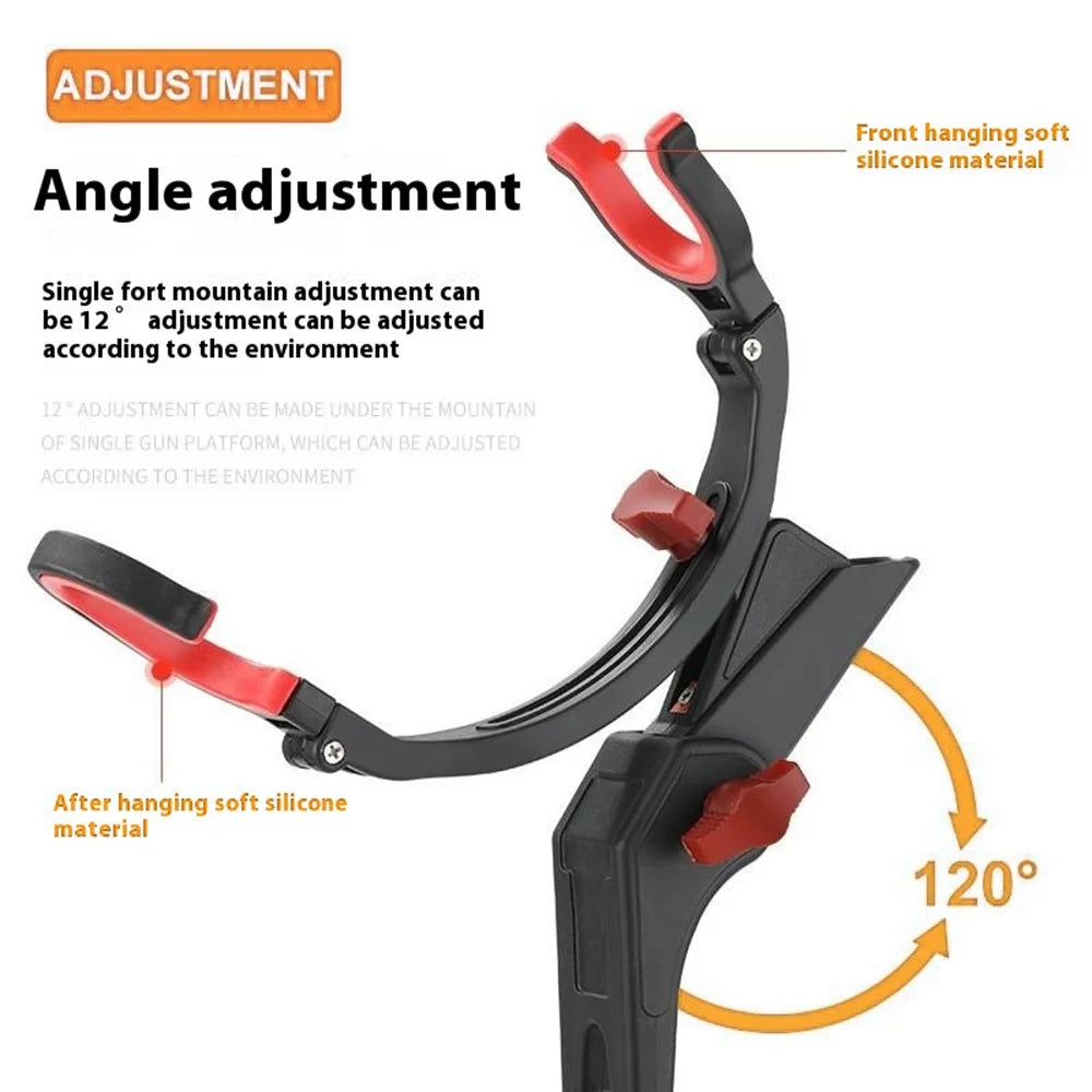 Z339 Multi-Function Fishing Rod Rack 360 Degree Adjustable Single Turret Fishing Pole Holder - 3