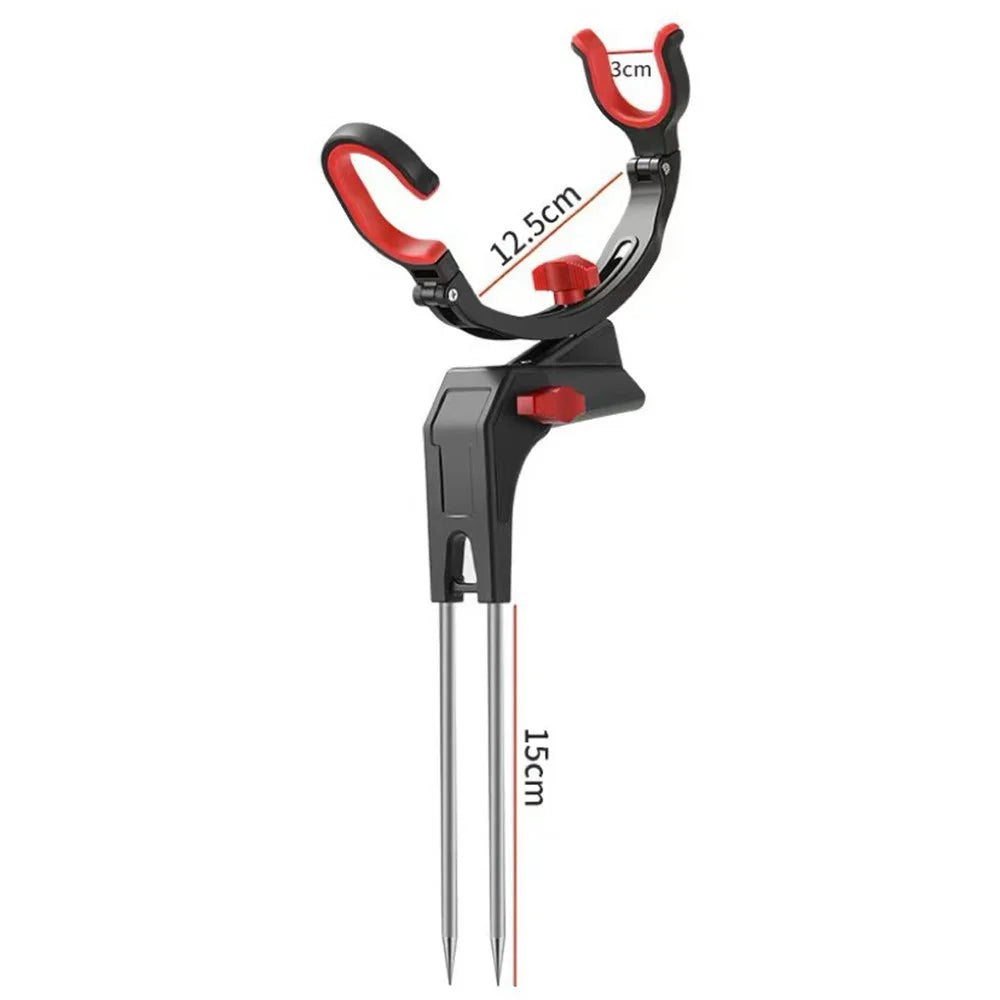 Z339 Multi-Function Fishing Rod Rack 360 Degree Adjustable Single Turret Fishing Pole Holder - 7