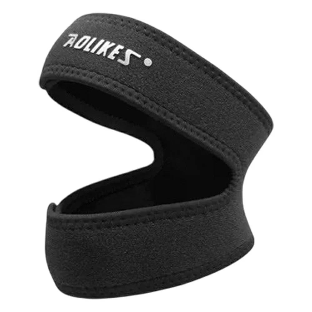 AOLIKES A-7929 1Pc Sports Knee Brace Patella Support Compression Strap for Running Basketball - Black - 1